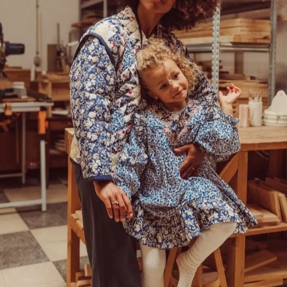 Louise Misha Lara Floral Patterned Dress with Ruffle Details - Picture 2 of 5